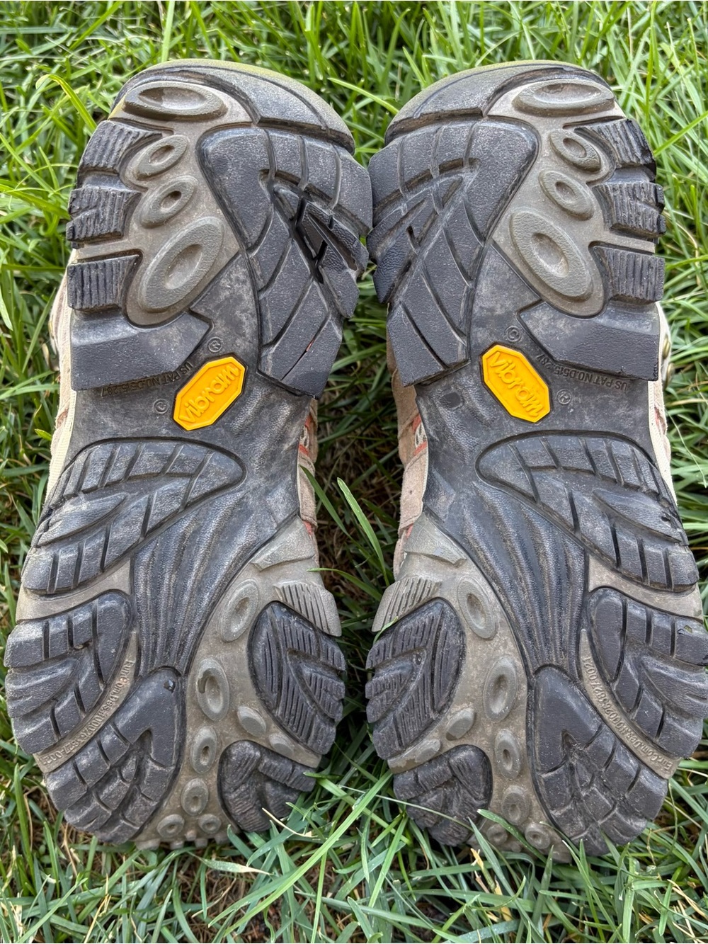 Merrell Moab 3 Mid Trail Hiking Boots - Women's size 7.5 brown orange hi top - Picture 5 of 7